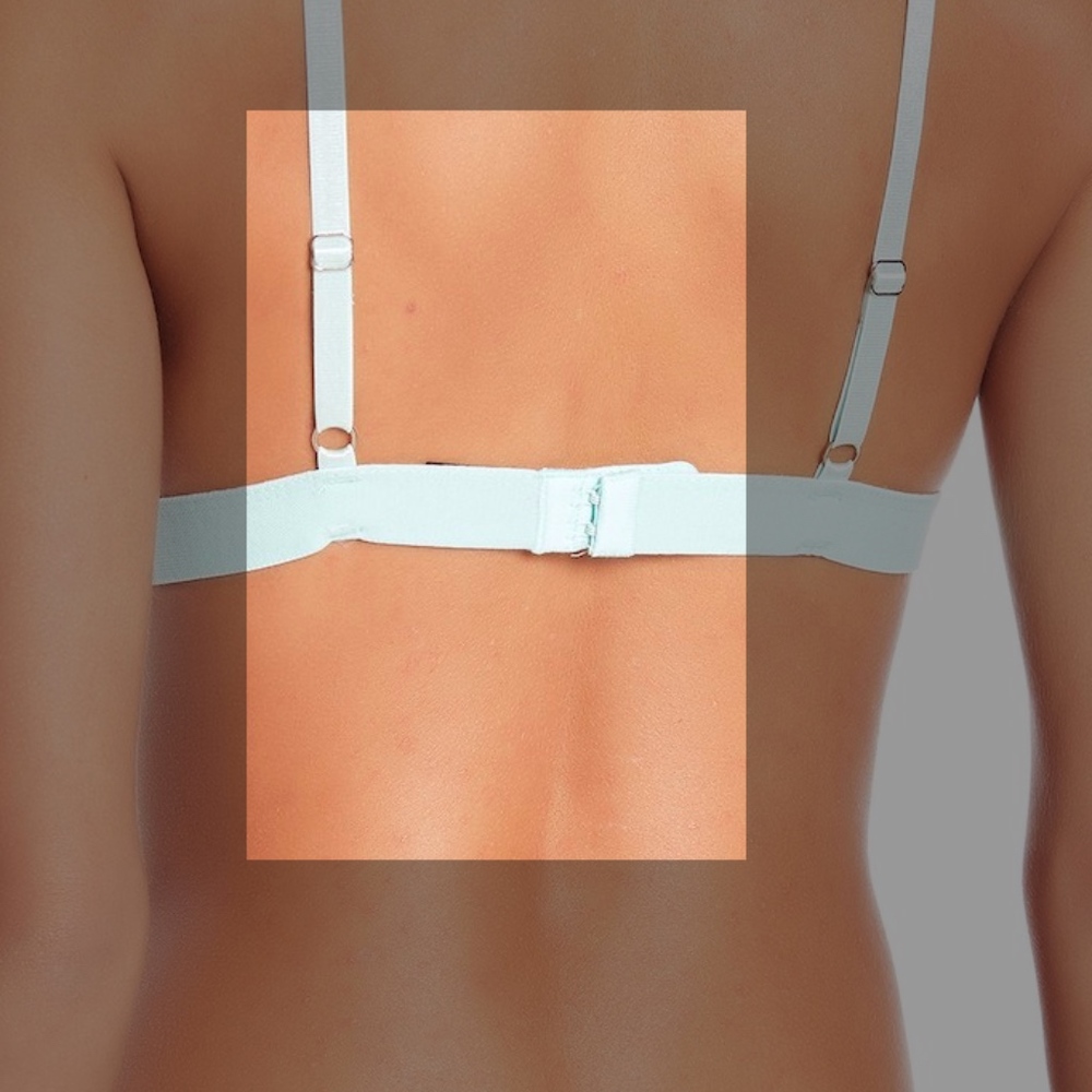 🔥Mesh Rainbow Patch Bra Bralette Teal Triangle - Picture 7 of 8